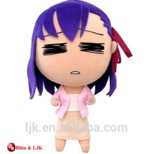 custom promotional lovely anime plush doll